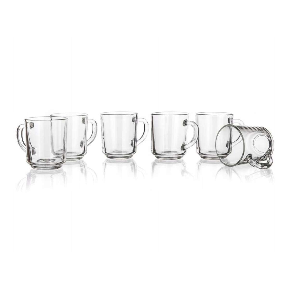 KUBEK SZKLANKI 6szt 240 ml na napoje herbatę komplet kawę jadalni kuchni