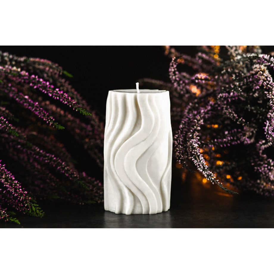 Świeca sojowa dekoracyjna średni kręcony lamel