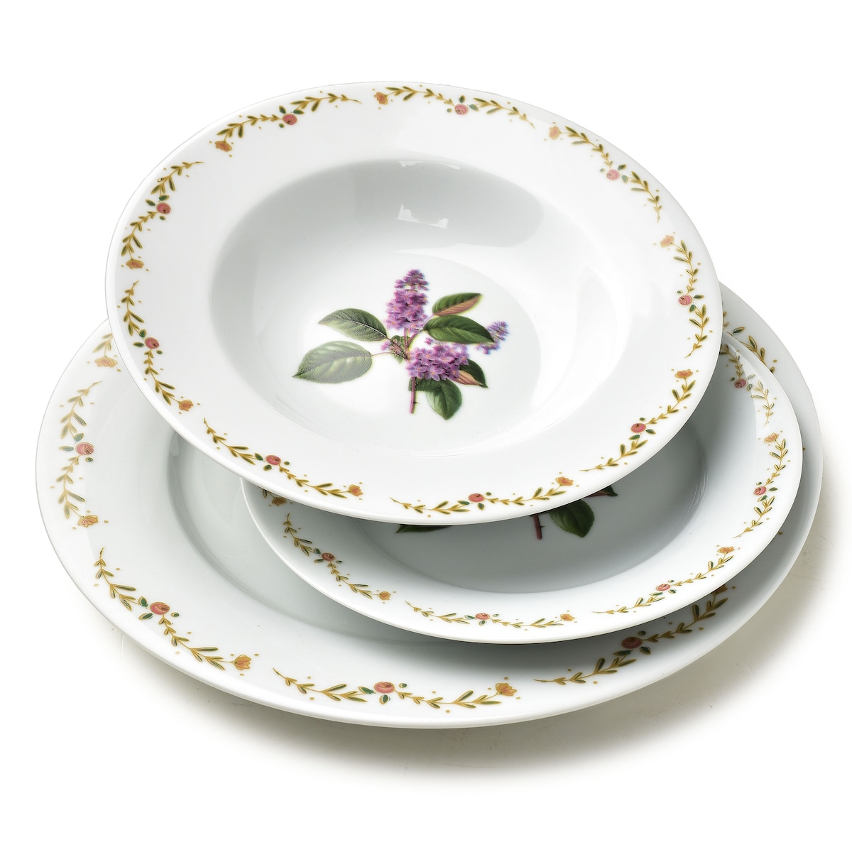 Komplet obiadowy 18-elementowy LEA LILAC