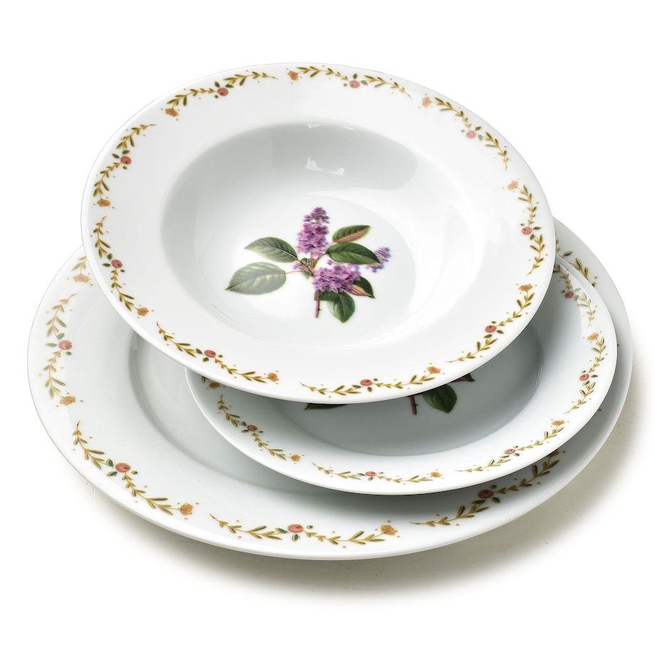 Komplet obiadowy 18-elementowy LEA LILAC