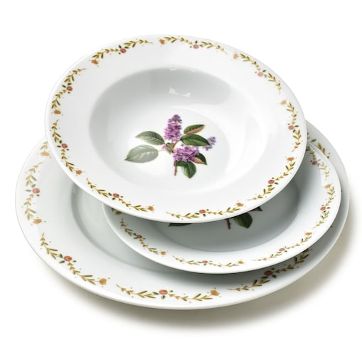 Komplet obiadowy 18-elementowy LEA LILAC