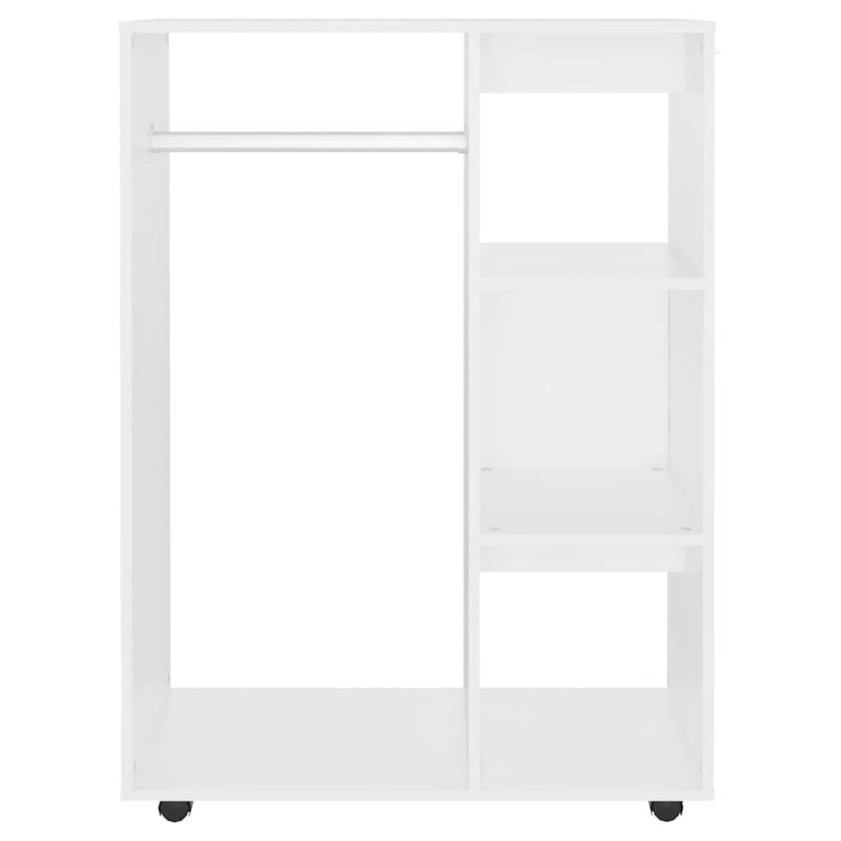 vidaXL Szafka, biała, 80x40x110 cm, materiał drewnopochodny