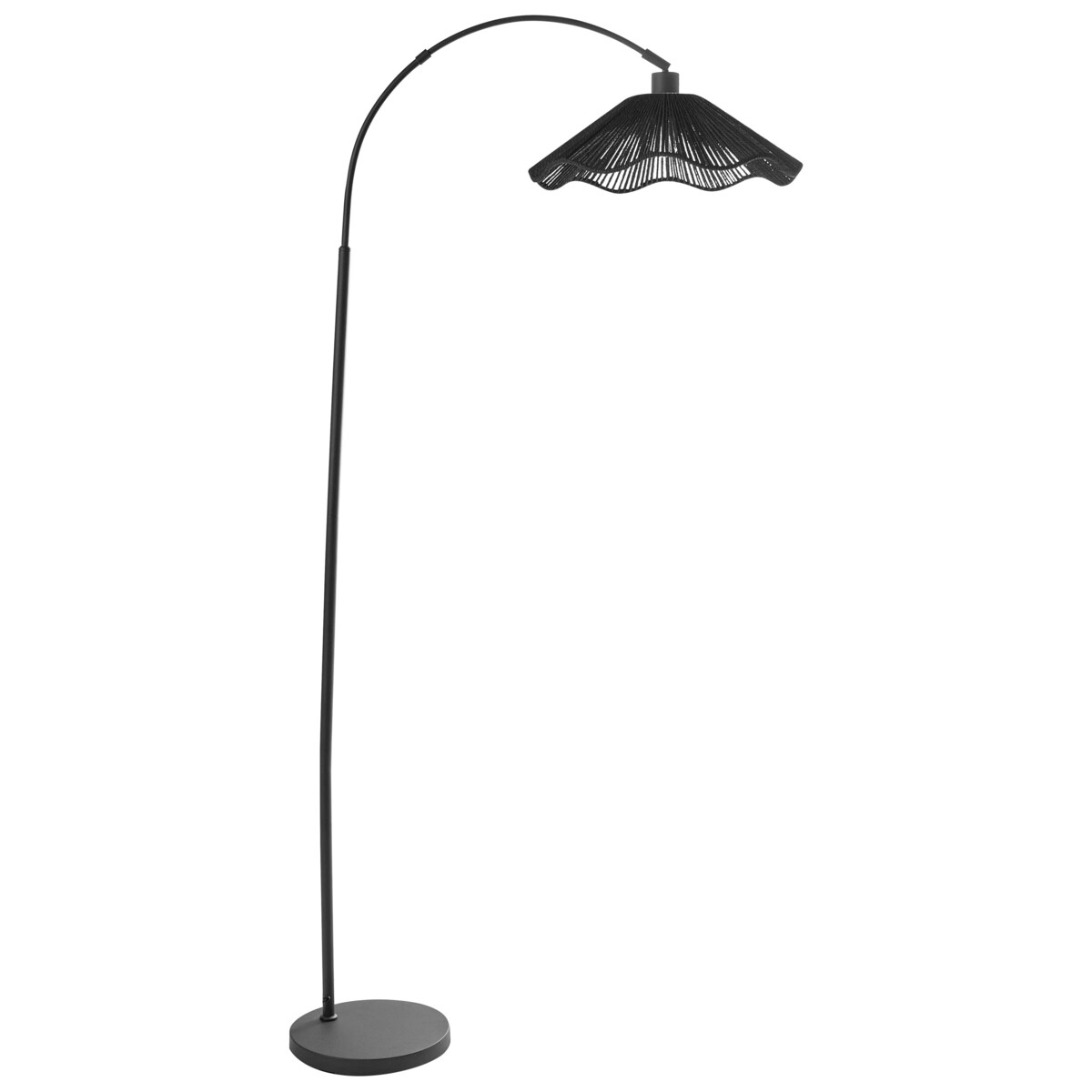 Lampa podłogowa MIGORI Papier Czarny