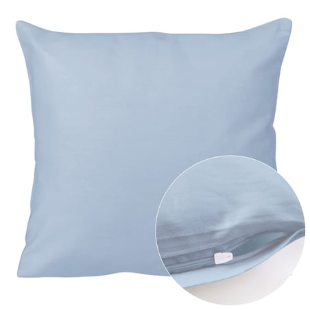 Poszewka satynowa 40x40 kolor Niebieski
