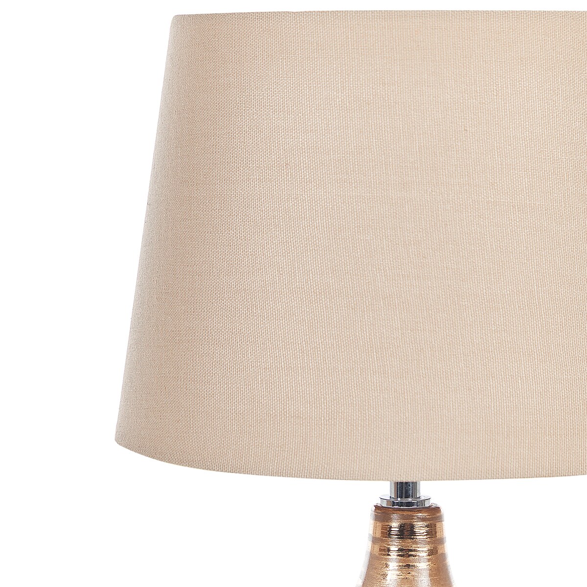 Lampa stołowa WARI Ceramika Złoty brąz