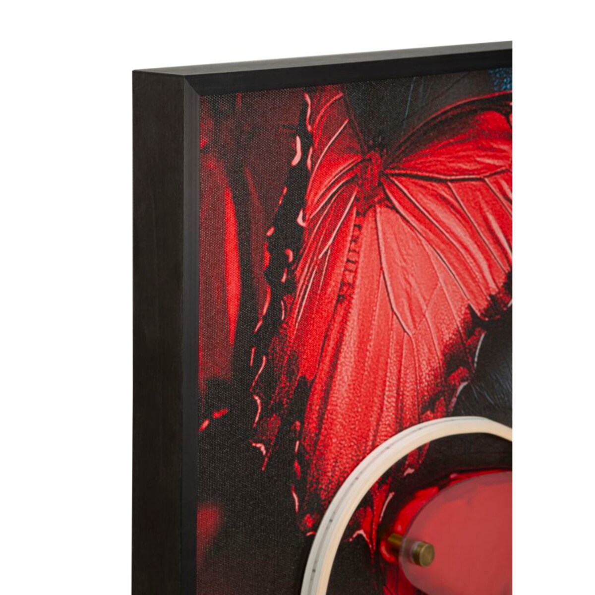 Obraz na płótnie Butterflies, kolor wielokolorowy, płótno i płyta MDF, 60 x 90 cm, LED, 3D, motyw: motyle, dekoracja ściany do salonu, Mauro Ferretti