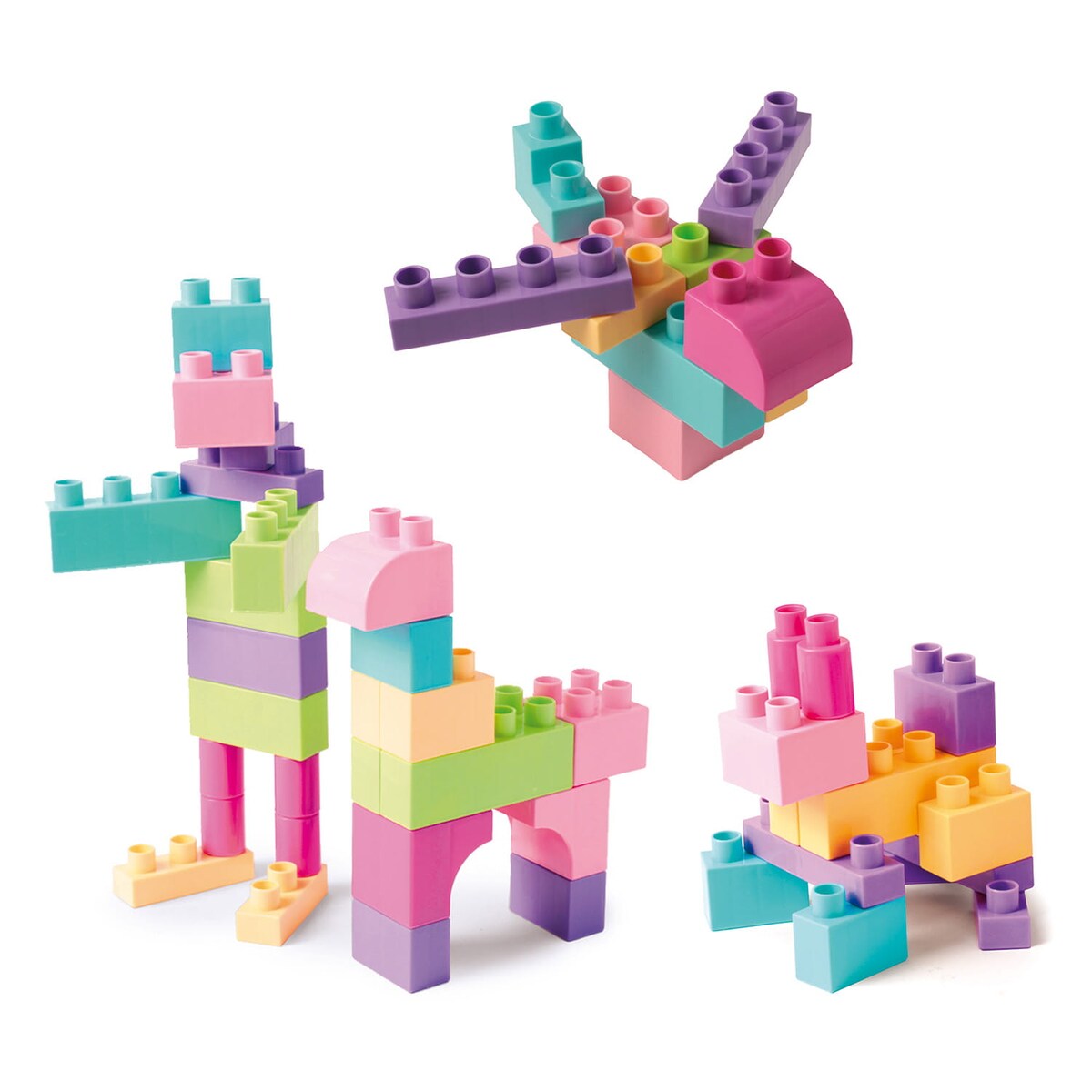 Kids Blocks klocki 50el. różowe