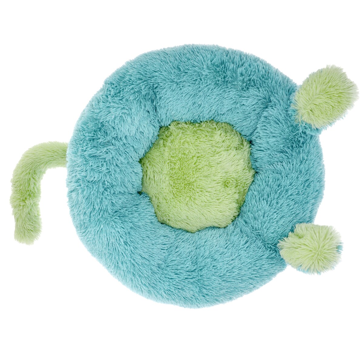 Legowisko dla psa POSŁANIE kojec okrągłe MIĘKKIE poduszka 80x80 cm WŁOCHATE