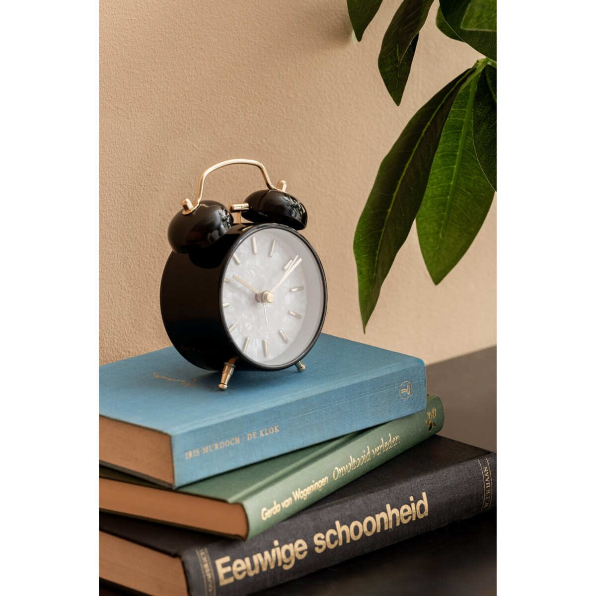 Budzik retro PEARL GLOW, Ø 8 cm