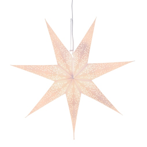 Gwiazda papierowa z ażurowym wzorem, 75 cm, 7-ramienna