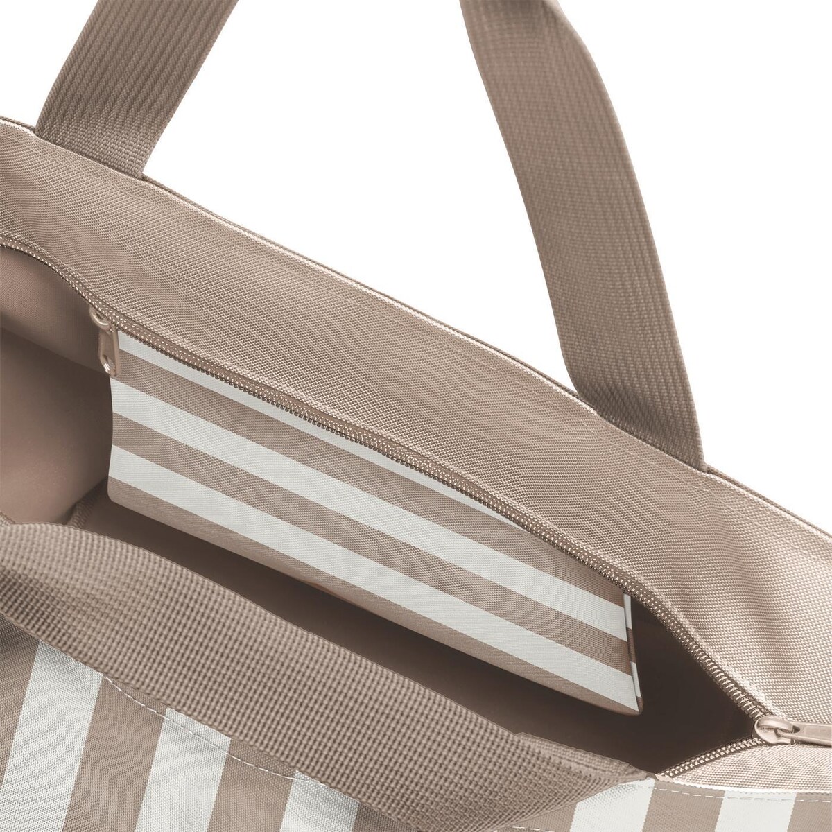 Torba SHOPPER M, summerstripes coffee