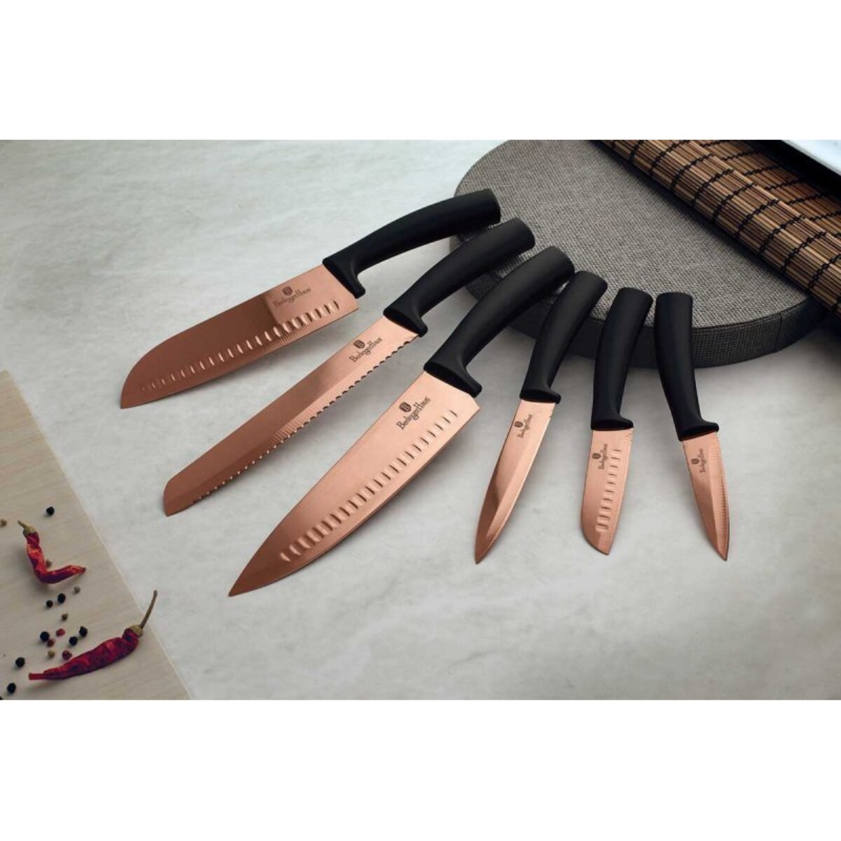 Zestaw Noży Kuchennych Berlinger Haus Rose Gold