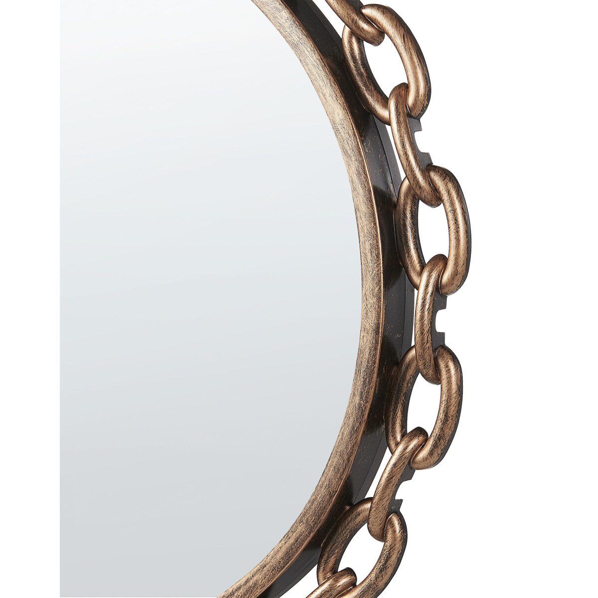 Okrągłe lustro ścienne ø 46 cm złote YEBRA