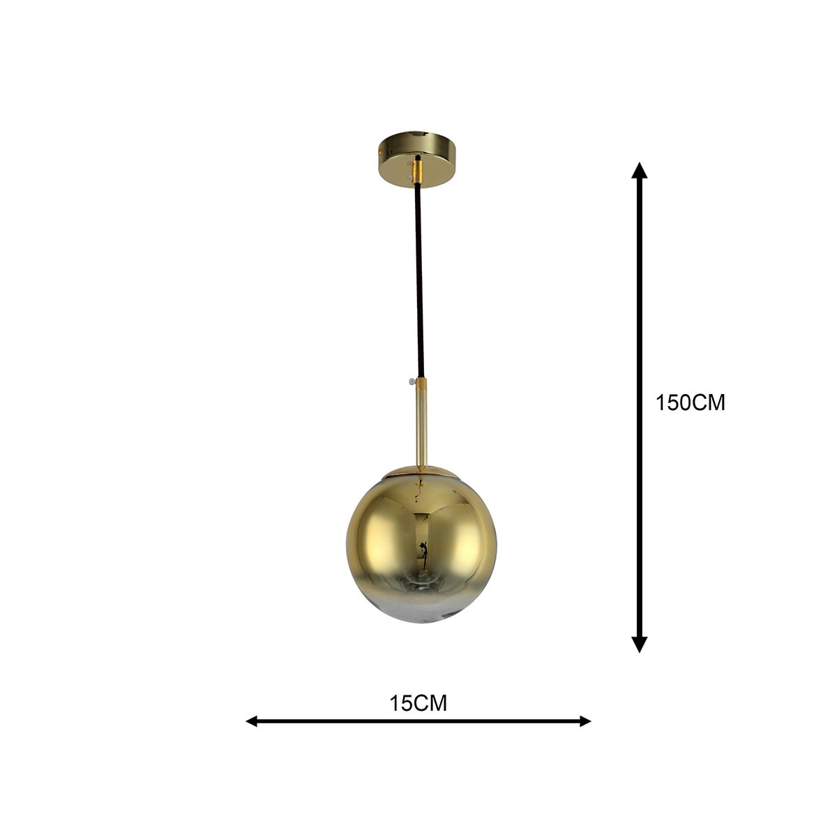 Lampa sufitowa wisząca Light Prestige Palla złoty 1 x E14 1 szt.