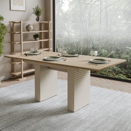 Stół rozkładany FLORENCE 140-180cm, dąb olejowany / kaszmir