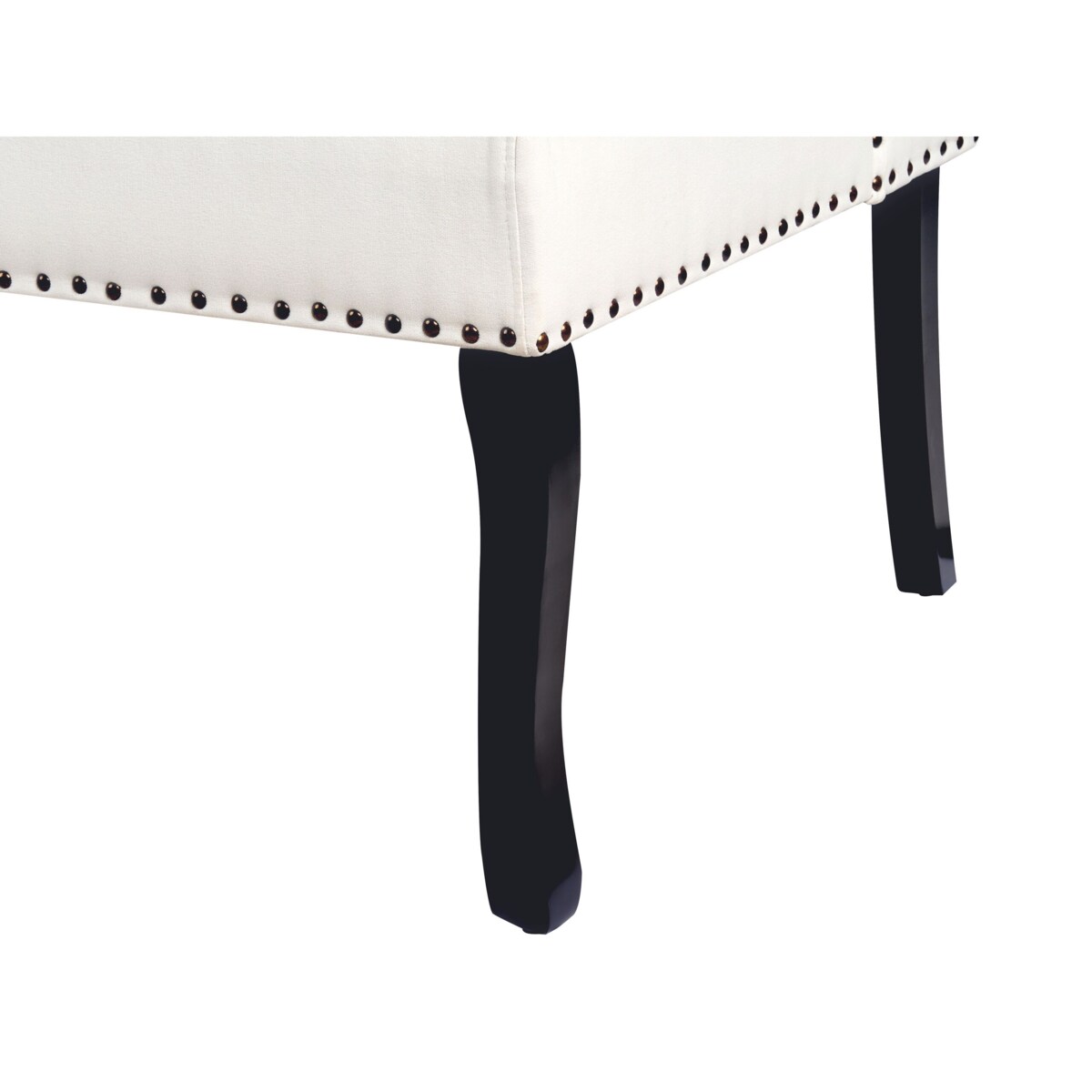 Ławka tapicerowana 2-osobowa kremowa TORSBY