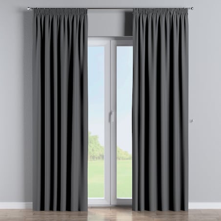 Zasłona na taśmie marszczącej 1 szt. 130x245 grafitowy