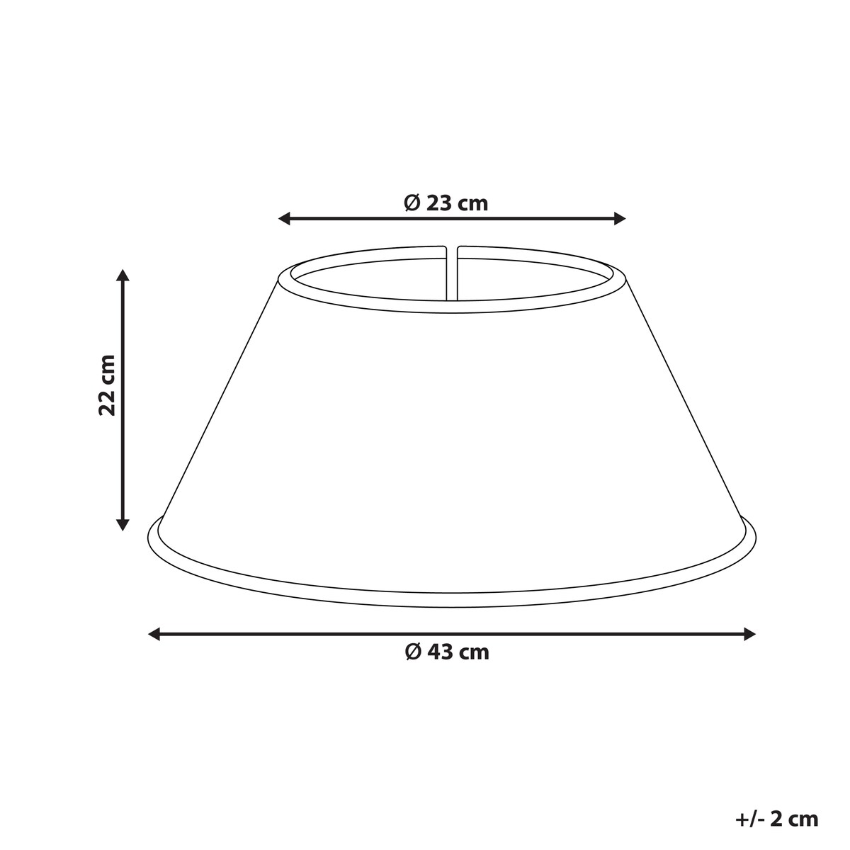 Osłonka pod choinkę VUOTSO 43 cm Naturalny