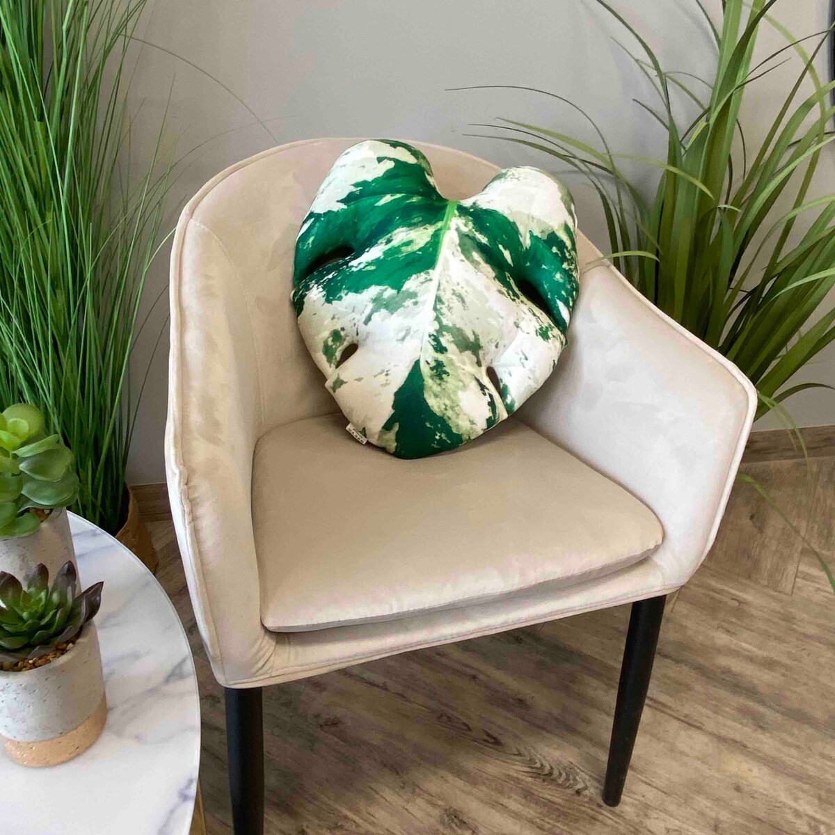 Poduszka Liść Monstera Variegata