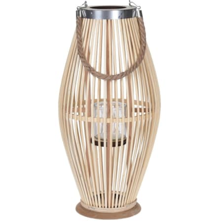 Lampion Bambusowy Rattanowy Latarnia 85 Cm Uszkodzone