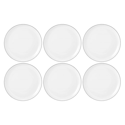 SELTMANN LIDO BLACK LINE Zestaw 6 talerzy obiadowych 20 cm