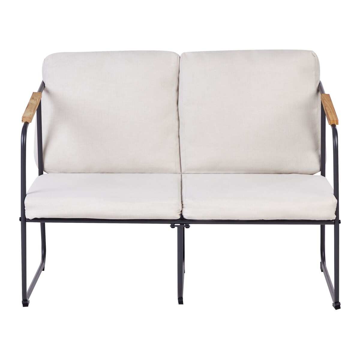 Duży zestaw wypoczynkowy dla 4 osób Stal Jasnobeżowy VEZZANA