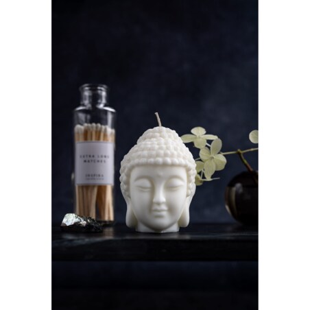 Świeca sojowa głowa Buddha, 210 g, INSPIRA