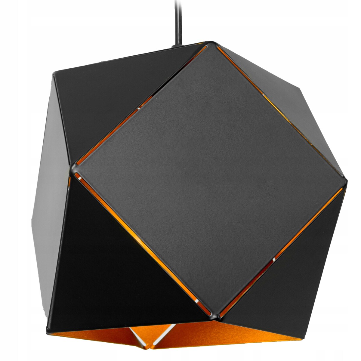 Lampa Wisząca Sufitowa Geometryczna Czarna Loft
