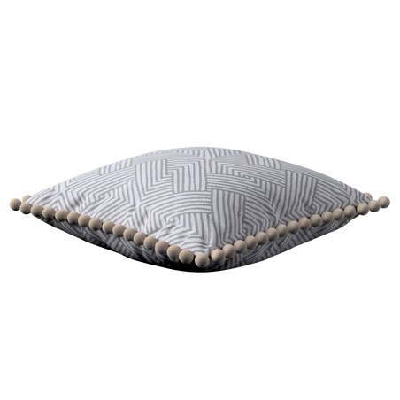 Poszewka Wera na poduszkę 45x45 szare wzory geometryczne