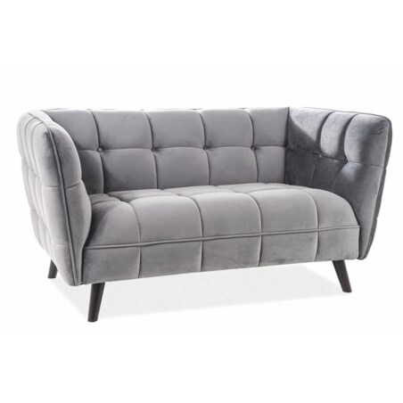 Sofa CASTELLO VELVET 2 szara