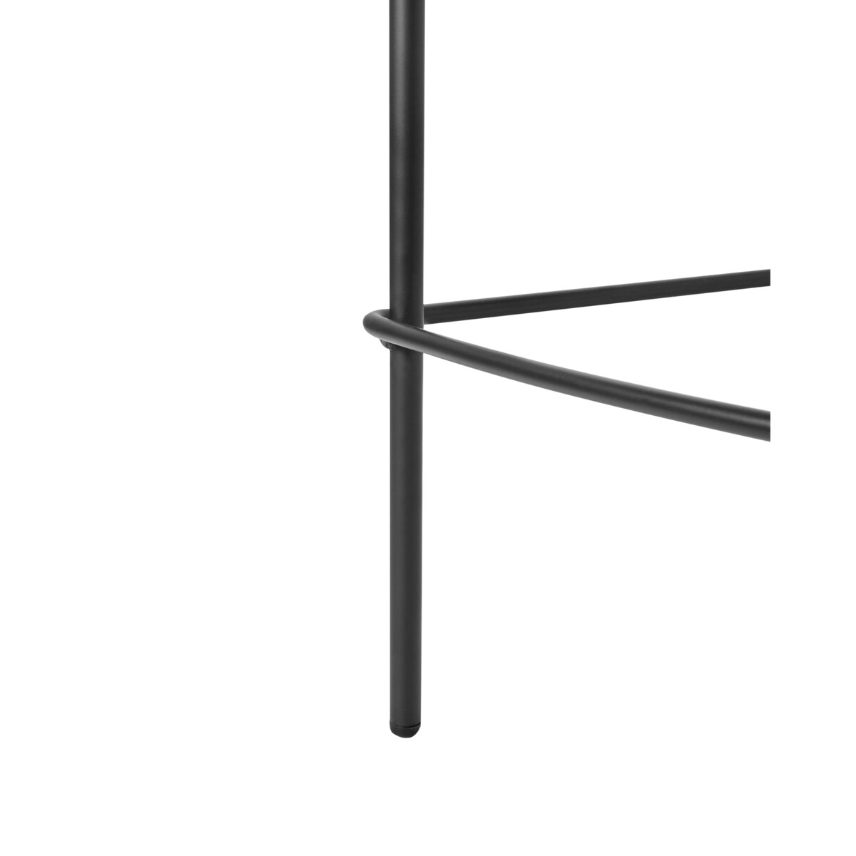 Zestaw 2 krzeseł barowych DUETTE Len syntetyczny Jasnoszary