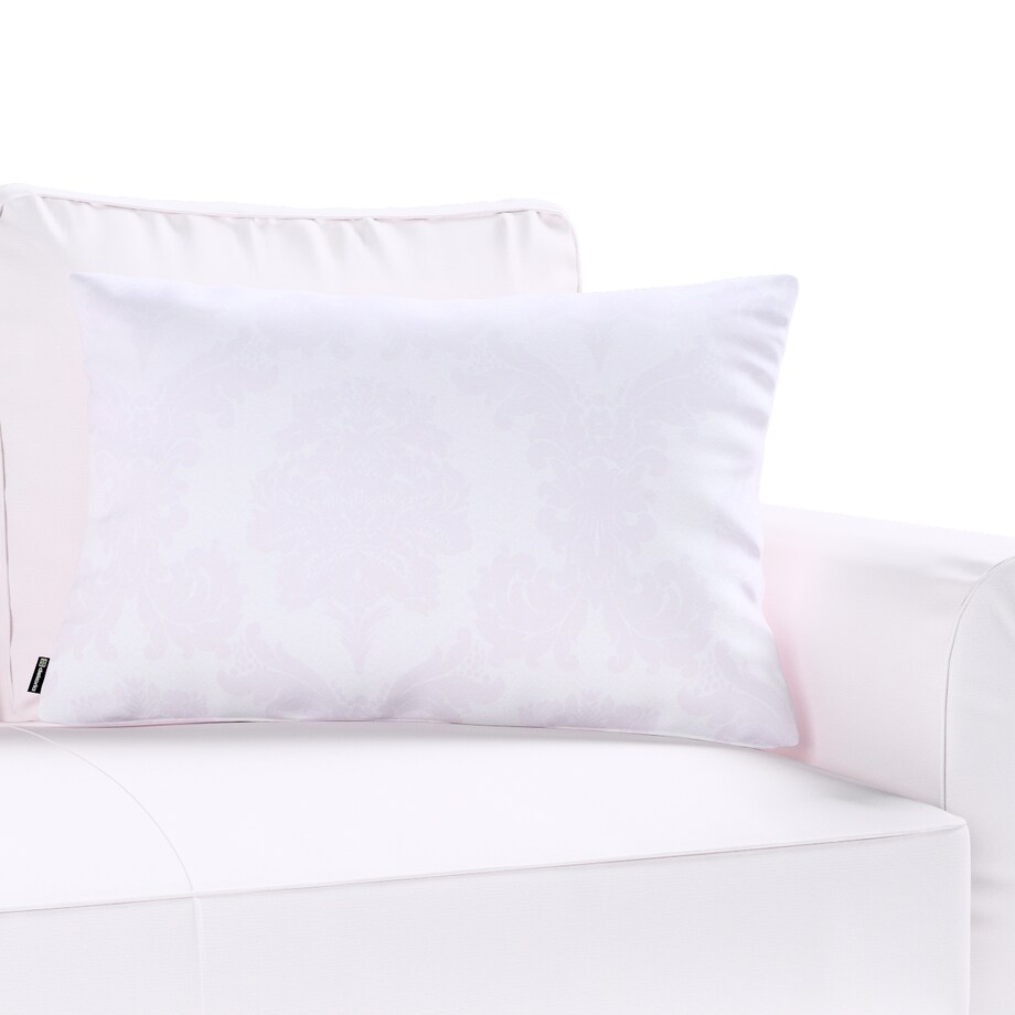 Poszewka Kinga na poduszkę prostokątną 60x40 liście akantu na białym tle