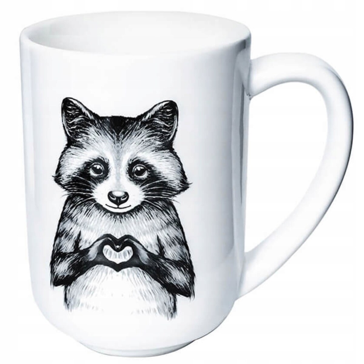 Porcelanowy kubek z uchwytem SZOP I LENIWIEC do kawy herbaty czekolady 400ml - prezent upominek dla kobiety faceta babci dziadka mamy taty dziewczyny chłopaka