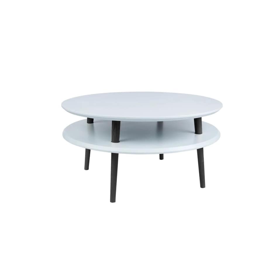 Stolik kawowy UFO Low jasnoszary czarne nogi