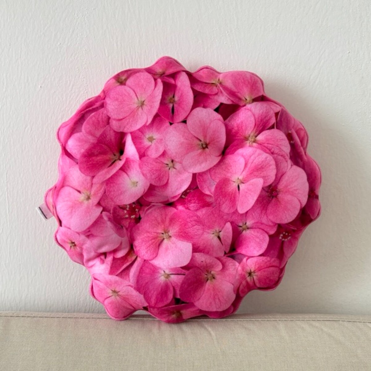 Poduszka kwiat Hortensja mała różowa