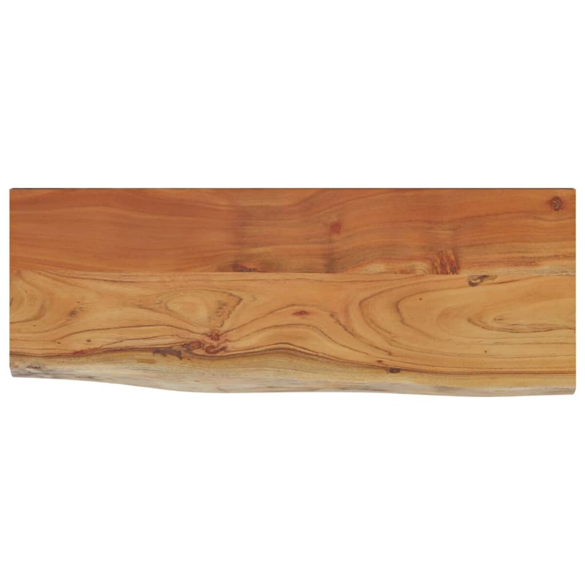vidaXL Półka ścienna, 80x30x2,5 cm, drewno akacjowe, naturalna krawędź