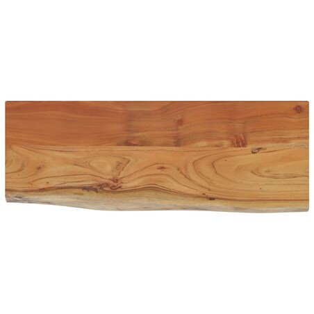 vidaXL Półka ścienna, 80x30x2,5 cm, drewno akacjowe, naturalna krawędź