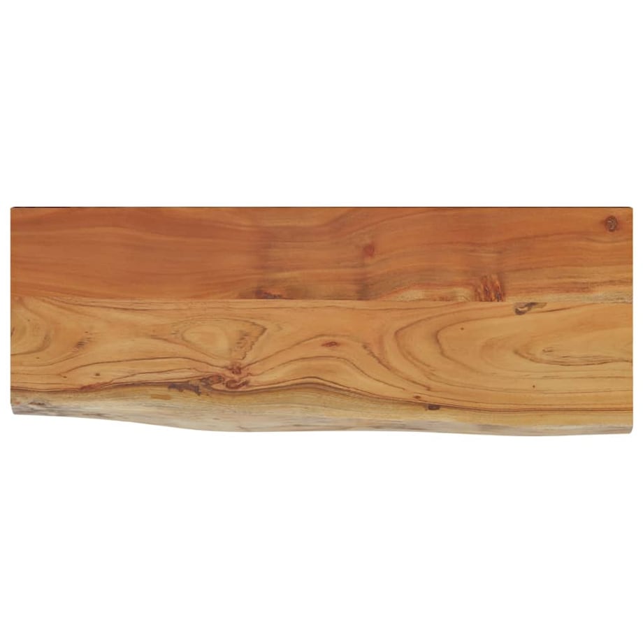 vidaXL Półka ścienna, 80x30x2,5 cm, drewno akacjowe, naturalna krawędź