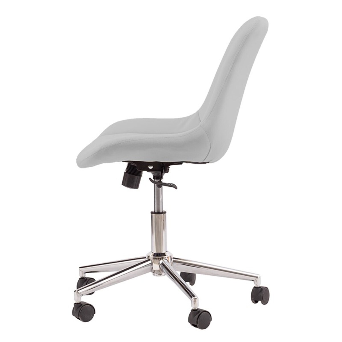 Fotel biurowy krzesło obrotowe szare regulowane do biura