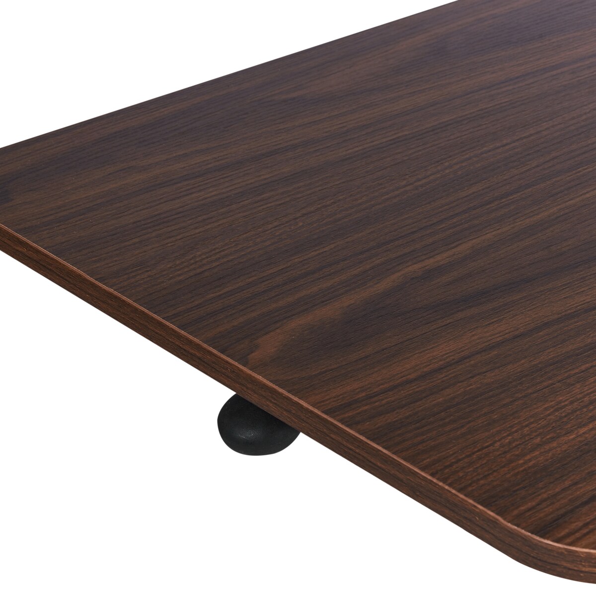 Regulowany stolik pod laptopa ACADEMIA 65 cm 48 cm z kółkami Ciemnobrązowy