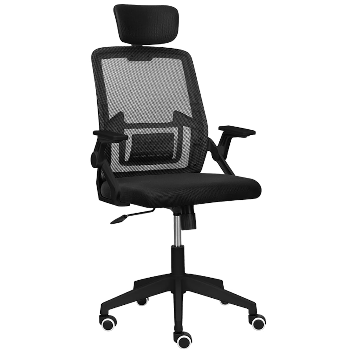 Krzesło biurowe fotel obrotowy regulowany ergonomiczny czarny