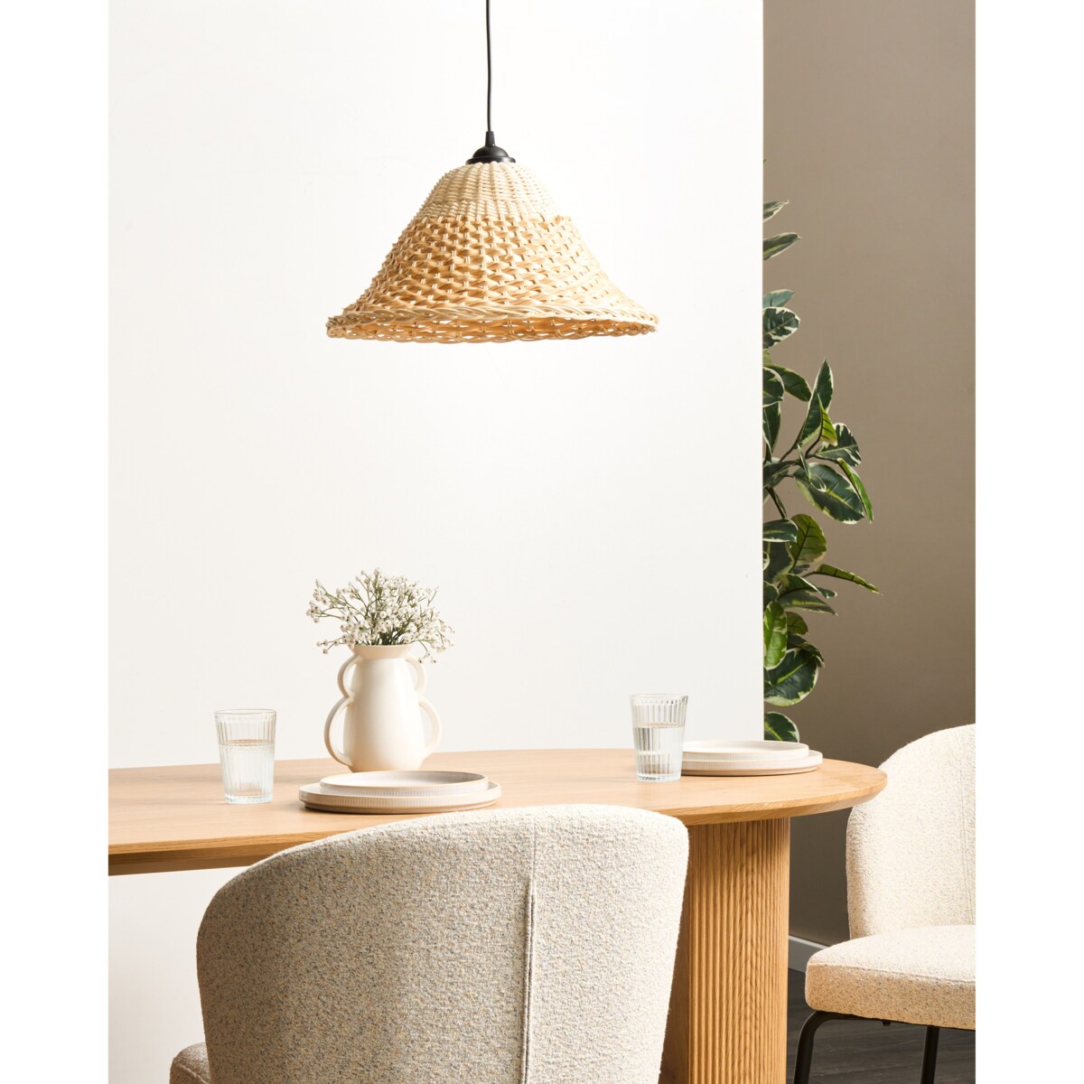 Lampa wisząca GUAMANI Drewno bambusowe Naturalny