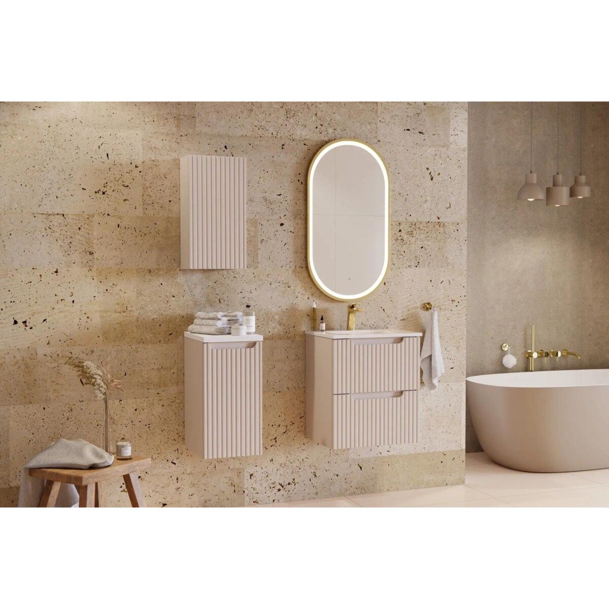 Szafka łazienkowa NOVA CASHMERE 83-20-1D 20cm kaszmirowa