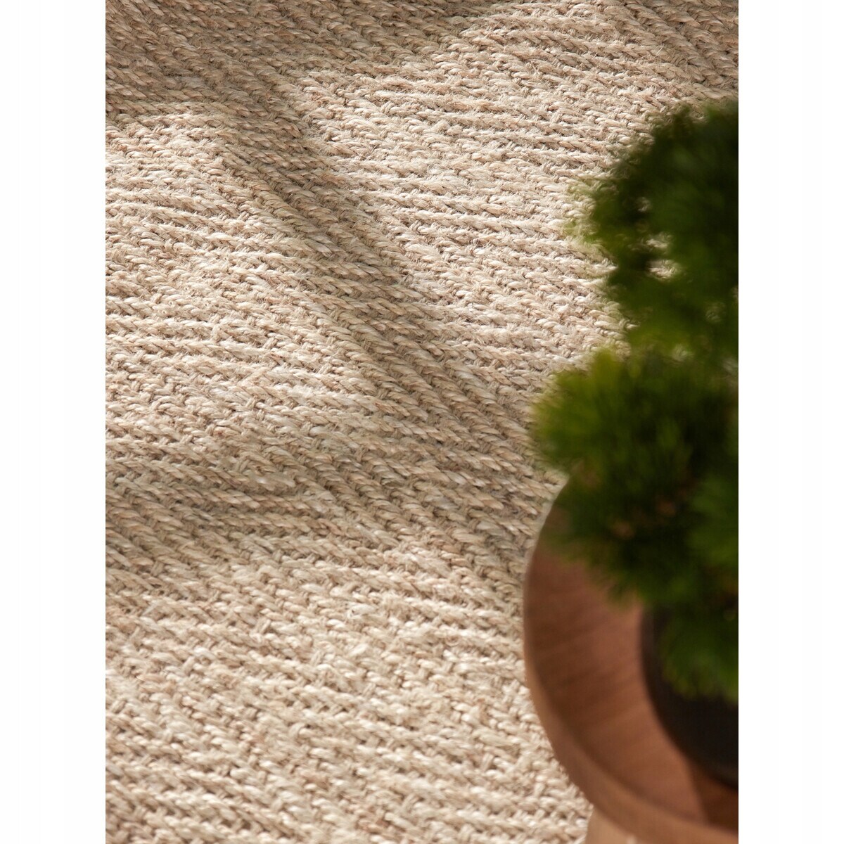 Dywan jutowy do salonu 200x300cm, naturalny beżowy dywan z juty