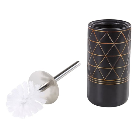 Zestaw akcesoriów łazienkowych 5 elementów LANCO Ceramika Czarny