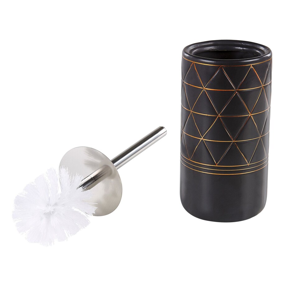 Zestaw akcesoriów łazienkowych 5 elementów LANCO Ceramika Czarny