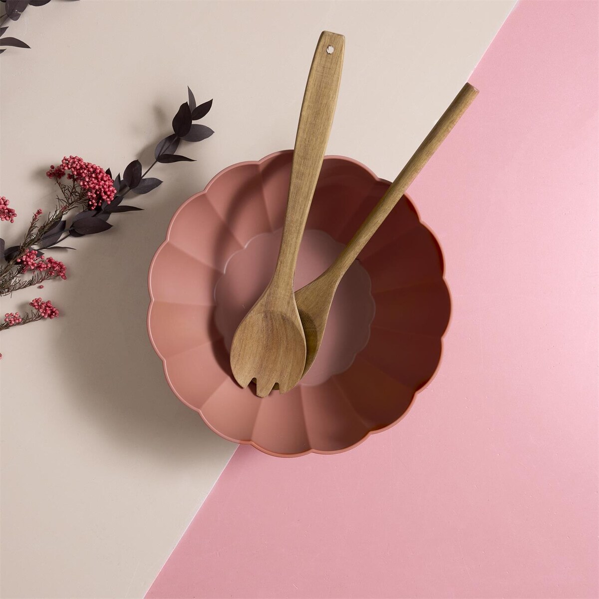 MISKA Iris o średnicy 24 cm różowa Z TWORZYWA PP