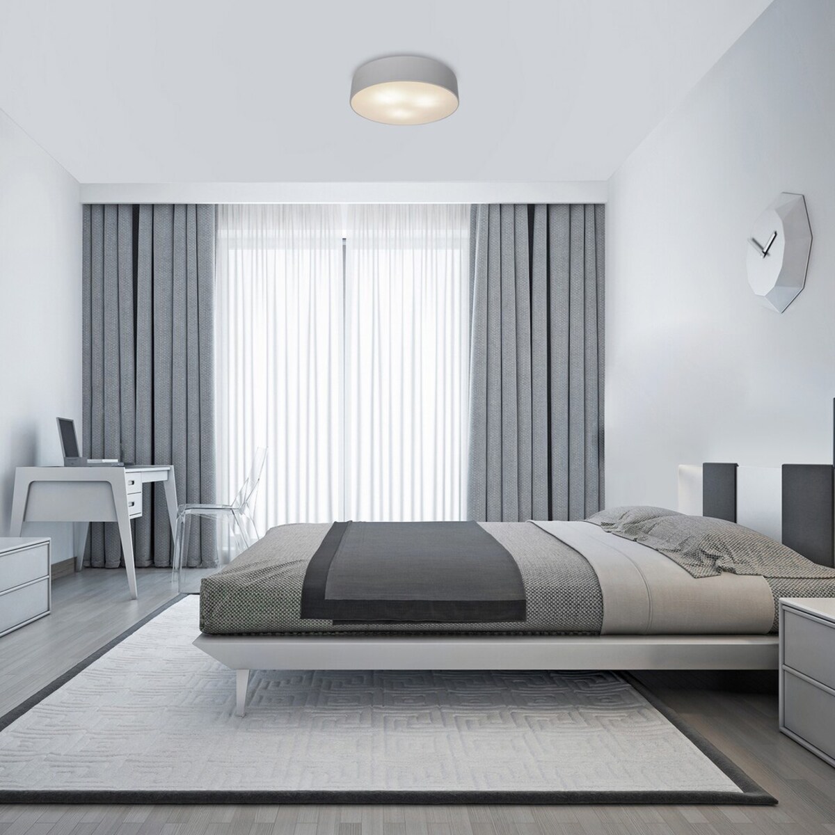 Nowoczesna LAMPA sufitowa RENATA 5083 Rabalux metalowy plafon do biura biały