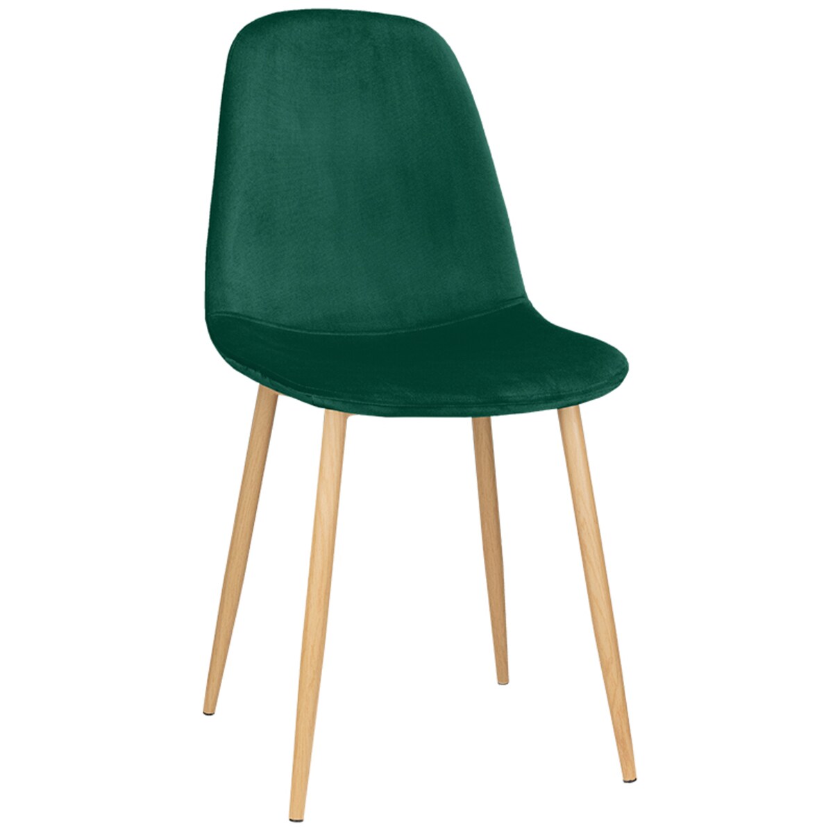 Krzesło tapicerowane do salonu welurowe nowoczesne pikowane zielone