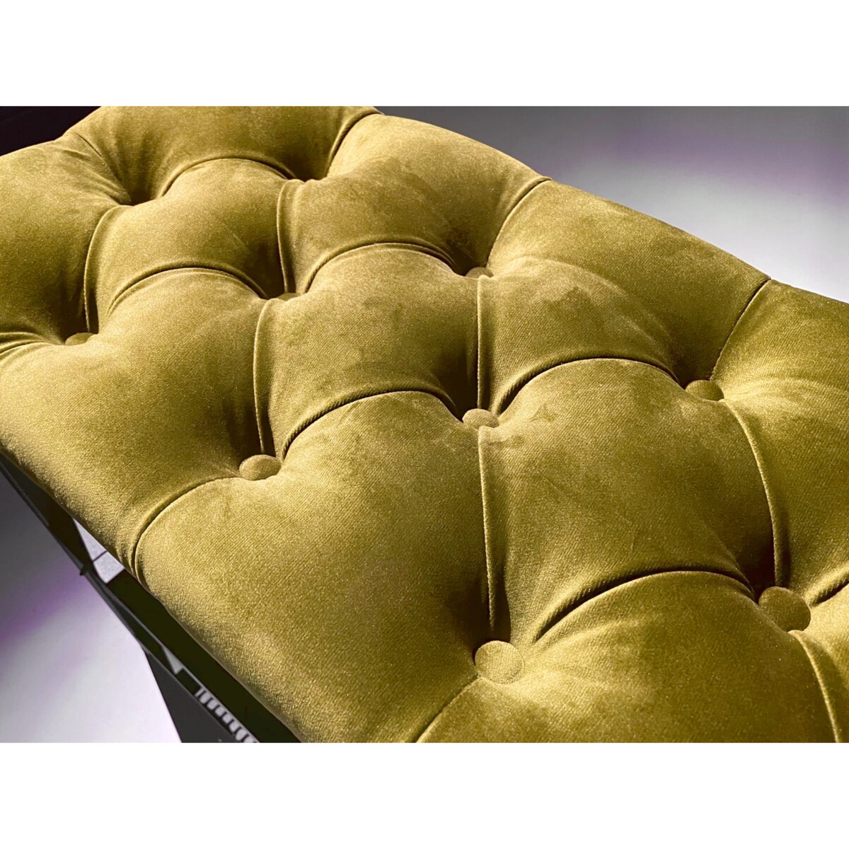 Szafka na buty loftowa siedzisko kolor złoty 80cm